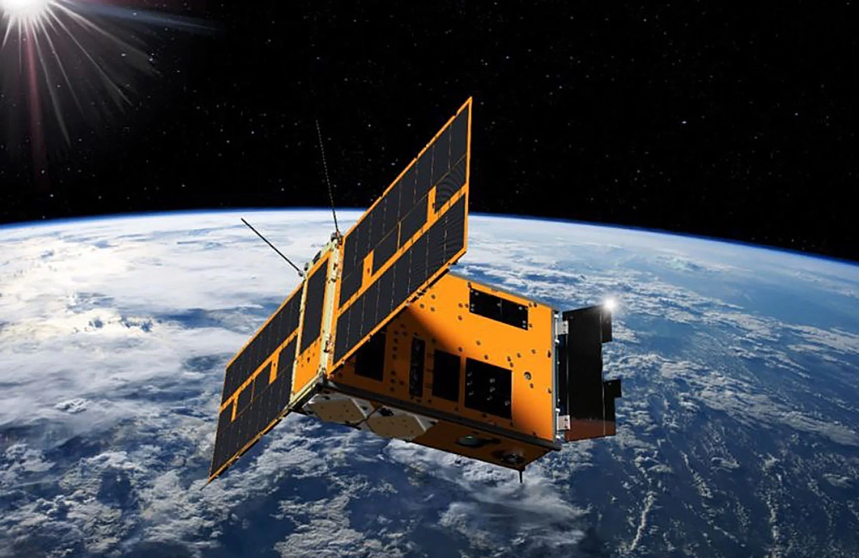 Rendering of SpIRIT Mission Satellite in orbit