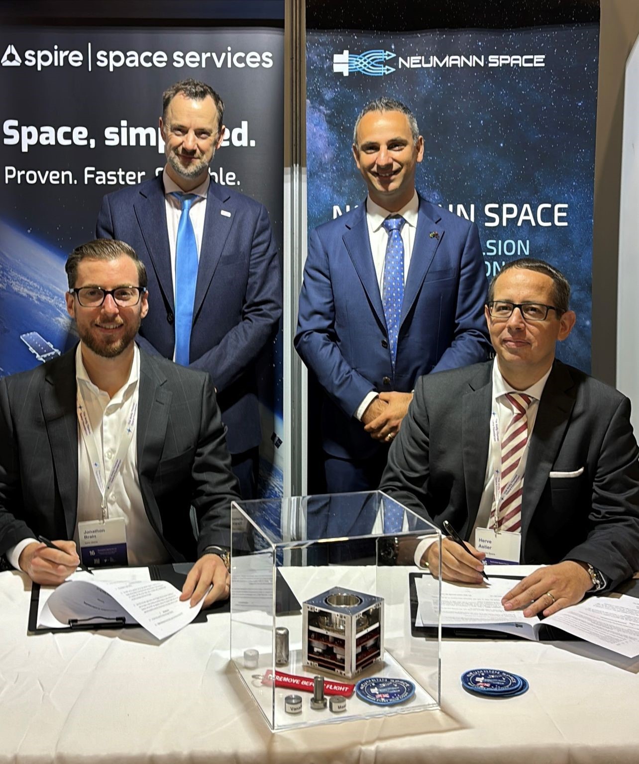 Signing of Spire and Neumann Space MOU